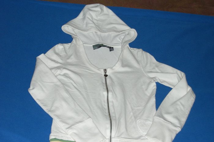 One Step Up Whjte Hooded Sweater