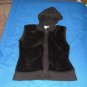 Suspicious Lines Brown Hooded Sweater Vest