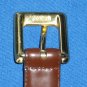 Authentic Womens Coach Brown Belt with Brass Buckle
