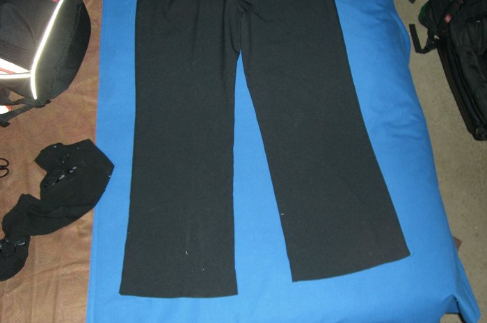 Black Womens Slacks No Pockets 3XL