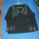 Jeremy Spenser Black & Whit V-Neck Top