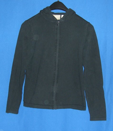 Liz Claiborne Black Zip Up Hoodie Liz Wear