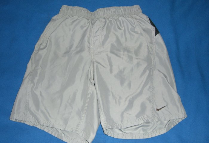 Gray & Black Nike Swim Trunks Pre-Owned In mint Condition