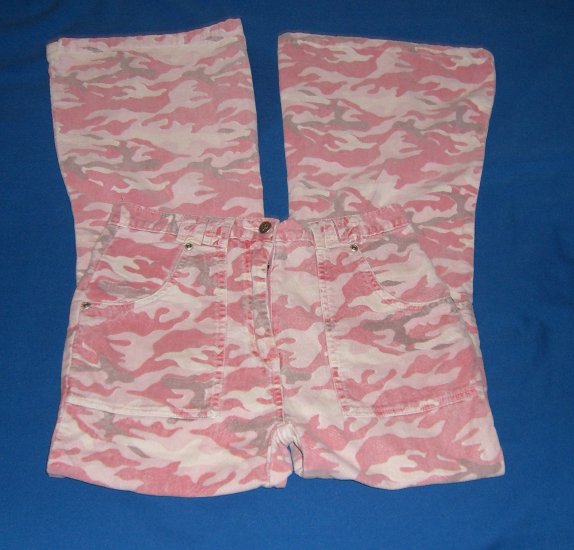 Lo Jean Womens Pink Camouflage Pants