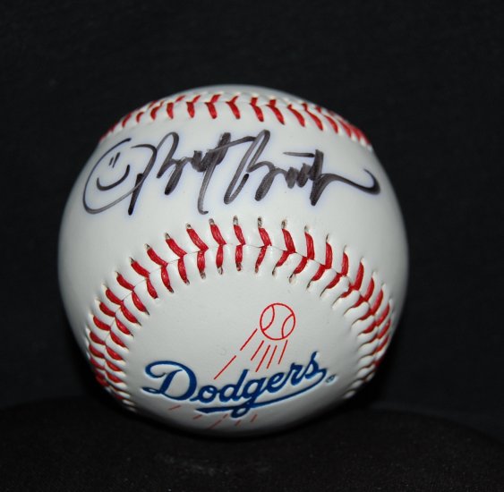 L.A. Dodger Baseball Autographed By Brett Butler