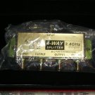 Steren Satellite 4 way splitter new