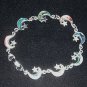 Girls Multicolored Shell Half Moon & Stars Bracelet Free Ship U.S. Mainland Only