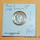 1945 S MERCURY DIME [MICRO S ] EXTRA FINE