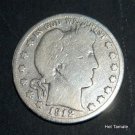 1912-S BARBER SOLID 90% SILVER HALF DOLLAR S mint d7