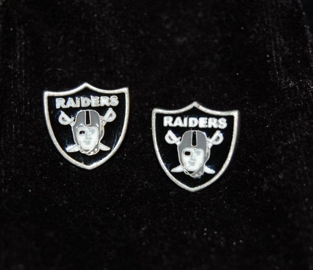 Oakland Raiders Earring Set
