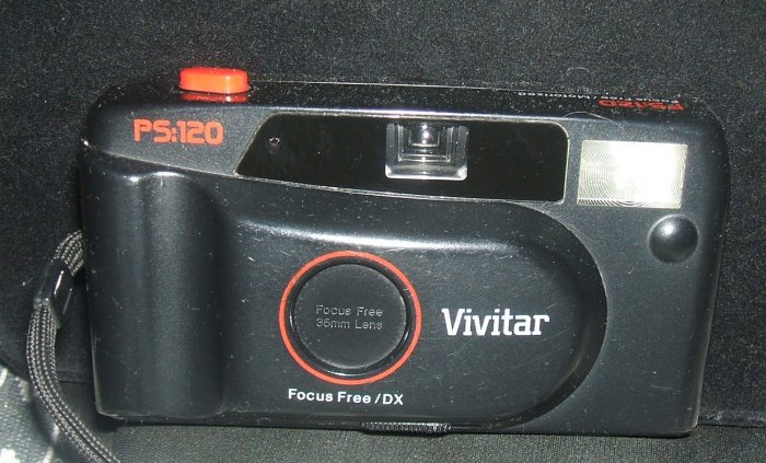Vivitar PS:120 Focus Free / DX Motorized 35 mm Camera Pre-Owned