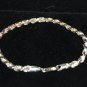 Italian .925 Sterling Silver Mens Rope Silver Bracelet