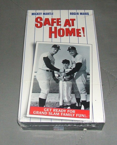 Safe at Home Collectible VHS Baseball Movie Video Mickey Mantle & Roger Maris
