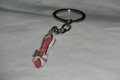 White Steel Womens DESIGNER OPEN TOE PUMP KEYCHAIN