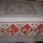 Vintage Simtex Early Morn Print Cotton Tablecloth