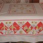 Vintage Simtex Early Morn Print Cotton Tablecloth