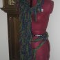 Sapphires and Emeralds scarf/belt set