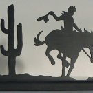 CoCowboy on a Bucking Bronco Decorative Wood Silhouette