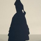 Demure Young Lady Decorative Wood Silhouette A Nice Gift