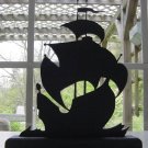 Sailing Galleon Hand-cut Wood Decorative Silhouette – Old Nautical