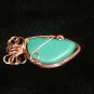 Malachite and copper pendant