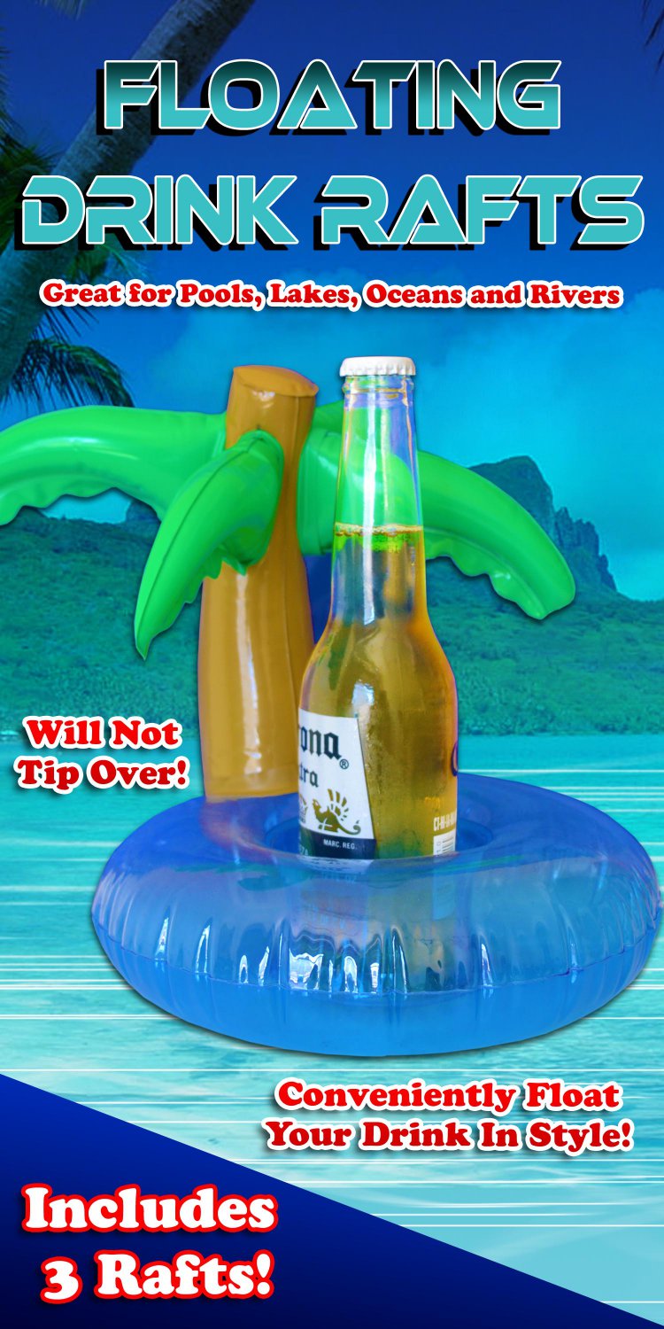 palm tree drink float