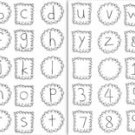 Autumn Leaves clear stamps - Mindy's Alphas