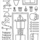 Doodlebug Clear - Birthday
