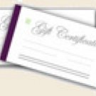 Gift Certificate = $15.00
