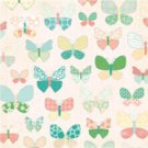 Making Memories 12x12 Paper - Glittered Butterfly