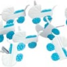 Eyelet Outlet Brads - Blue Carriage, 12 pcs