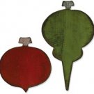 Tim Holtz Movers & Shapers -  Carved Ornaments