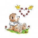 Penny Black Rubber Stamp - heart garland