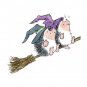 Penny Black Rubber Stamp - back-seat witch