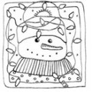 Lockhart Stamp Co - Snowman with Lights