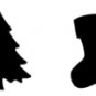 EK Success - Paper Shapers - tree and stocking