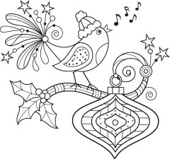 Outlines - Caroling Bird