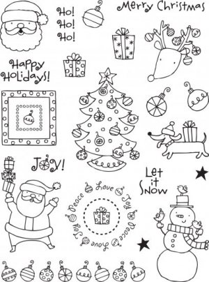 Hampton Art - Clear Stamps - Ellen Krans Santa's Workshop