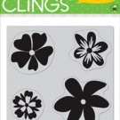 Hero Arts Clings - 4 Fun Flowers