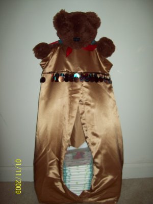 Satin diaper stacker