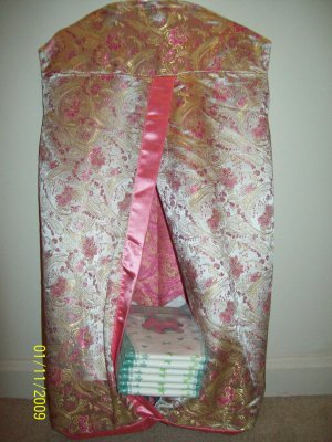 Satin diaper stacker