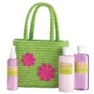Wholesale Bath Set In Green Tote Bag