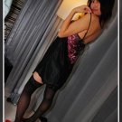 SILK NIGHTIE SLIPS - XZ-20629BLACK (Prices in USD, Free Shipping)