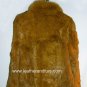 8143-Khaki Hare Fur Jacket with Fox Collar