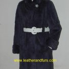 8126-Iron Grey Plucked Rabbit Fur Long Coat