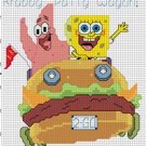 Spongebob & Patrick in Krabby Wagon