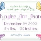 Butterfly Birth Sampler