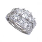 925 sterling silver engagement ring set