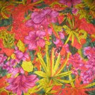 Vintage ALBERT NIPON Designer 100% Silk Tropical Flowers SCARF   Retro Fashion Accessories Clothing