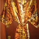Glam LEOPARD Pattern Satiny Nightgown & Robe Set Plus Size 3X NEW